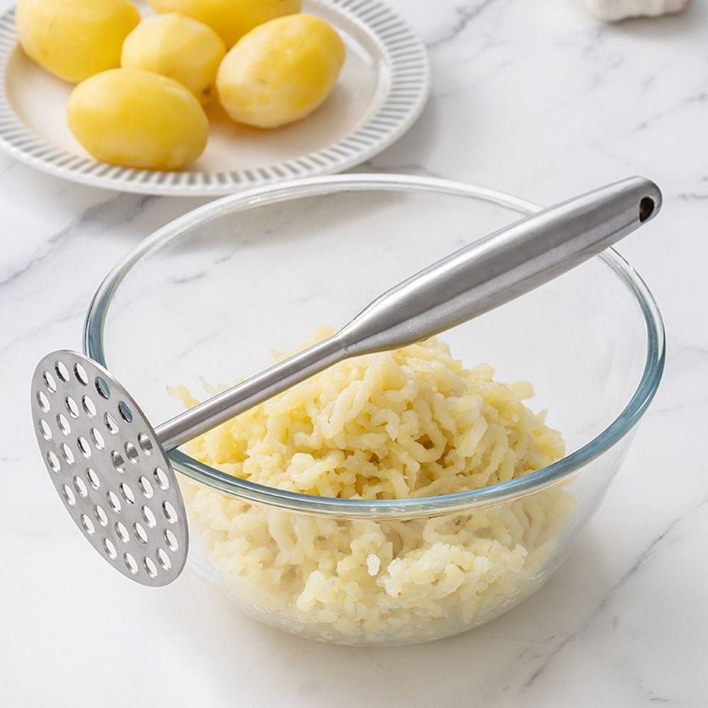 Non-Slip Manual Potato Masher Hand Press Garlic Press Potato Press Potato Ricer  Complementary Food