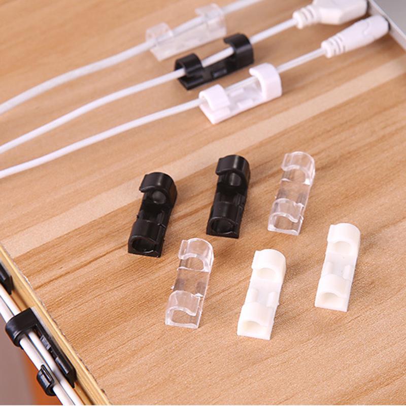 Desktop Fixed Line Clip Colorful Wire Holder Finisher Multi-Function Line Card