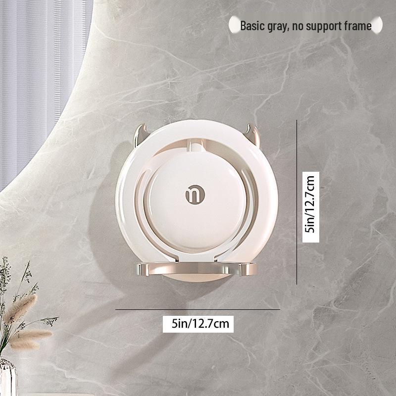 

Hands-Free Hair Dryer Stand Wall-Mounted No-Drill Hair Dryer Holder