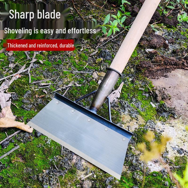 Manganese Steel Multi-Purpose Shovel: Ideal for Manure, Ice, and Snow Removal in Agriculture and Breeding.