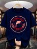 Unisex Black Tee Honolulu Hawaii Est 1850 Dolphin Wreath Circle Logo Retro Print Crew Neck Loose Casual Male Short Sleeve Tops