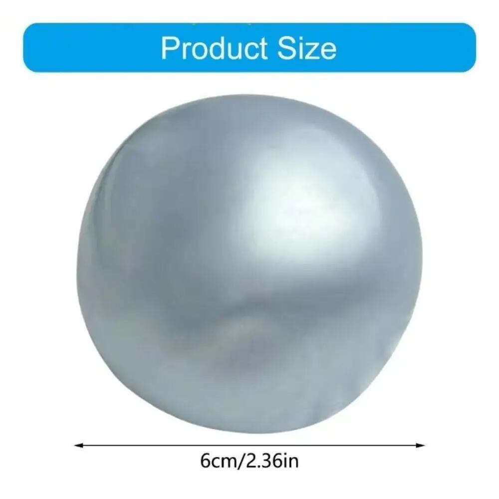 6cm Squishy Pearl Coconut Oil Squeeze Toy Shapeable Slow Rising Stress Relief Toy Vaseline Material Stress Ball Decompression Fidget Sensory Toy