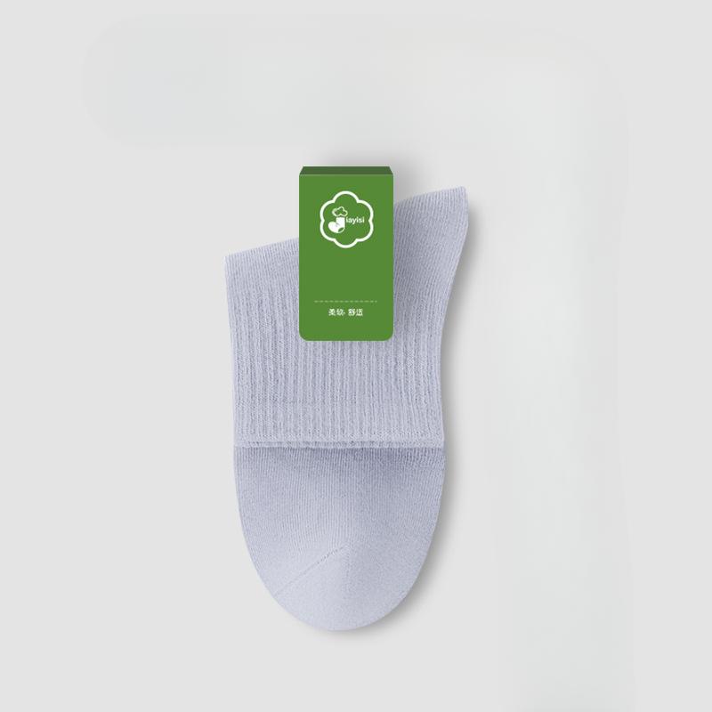 Men's Summer Sports Deodorizing Sweat Absorbing Boneless Pure Cotton Tube Socks