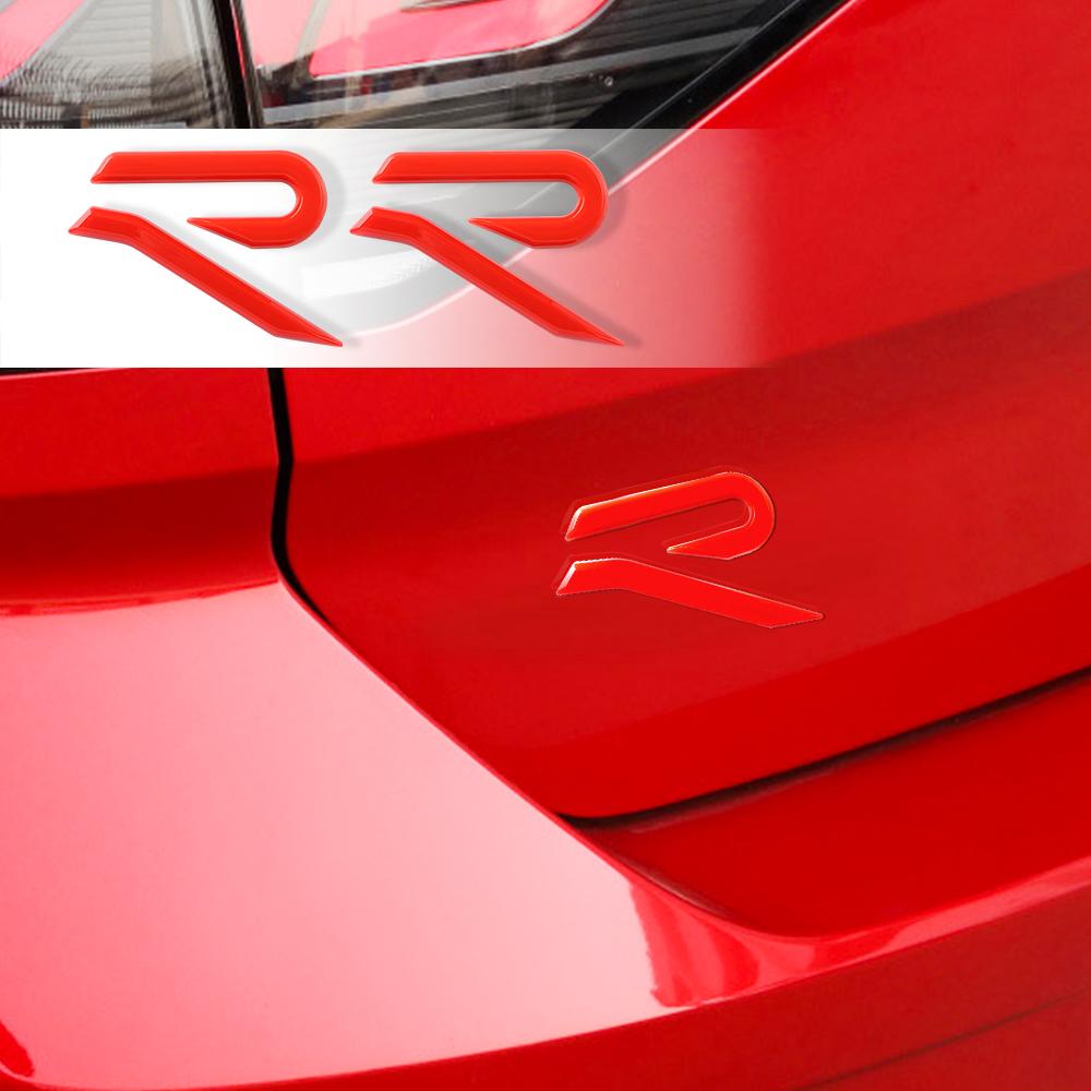 AABKZ1 New ABS R Badge Sticker Car Body Tail Trunk Decor Auto Accessories For Volkswagen VW Rline Beetle Touareg Tiguan Touran CC Golf