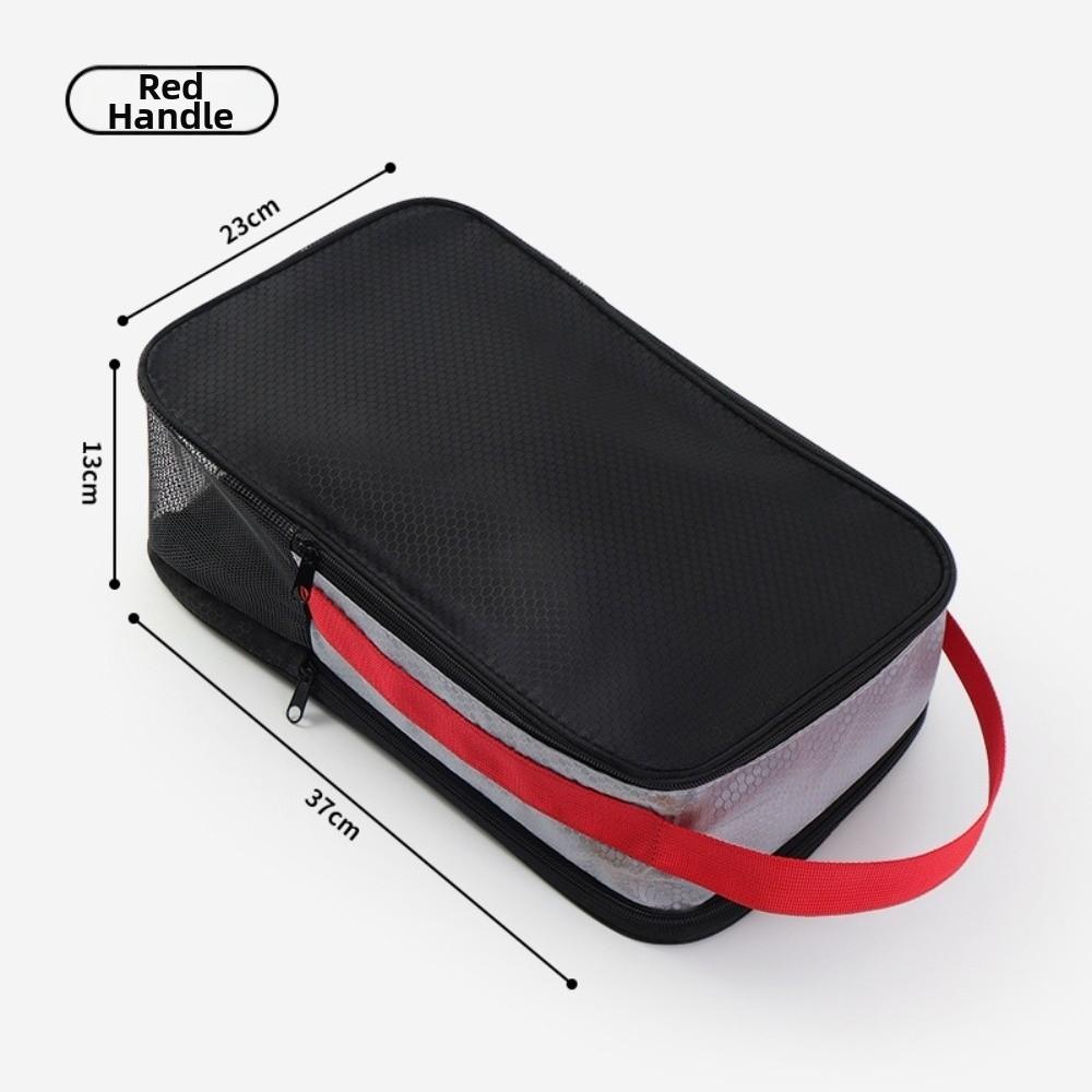 

Breathable Sports Shoes Bag Dust-proof Shoes Organizer Travel Shoe Storage Bag Outdoor червоний