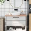 VidaXL Bathroom Countertop 100x60x2.5 Cm Solid Beech Wood 355991