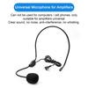 Mini Wired Headworn Sound Noise Reduction Microphone Clear Compatible with Most Amplifiers Portable