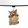 Cat Design Car Rearview Mirror Ornament - Versatile decoration with backpack and keychain, cute