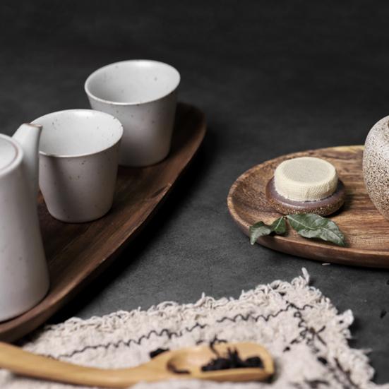 Träplatta Slät Yta Fint Hantverk Anti-deformerad Japansk Stil Sushipanna