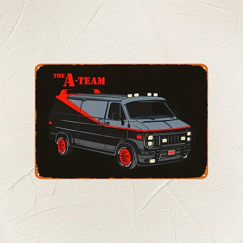 

Vintage A Team Metal Tin Sign Retro Van Wall Art Decor 40x30cm