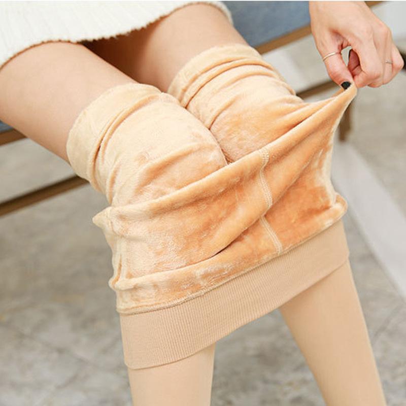 Winter Pants Warm Leggings Women High Waist Push Up Girl High Elastic Thicken Velvet Leggings Thermal Skinny Fleece Legging