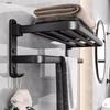 REO&HOMME Drill-Free Space Aluminum Bathroom Organizer Set