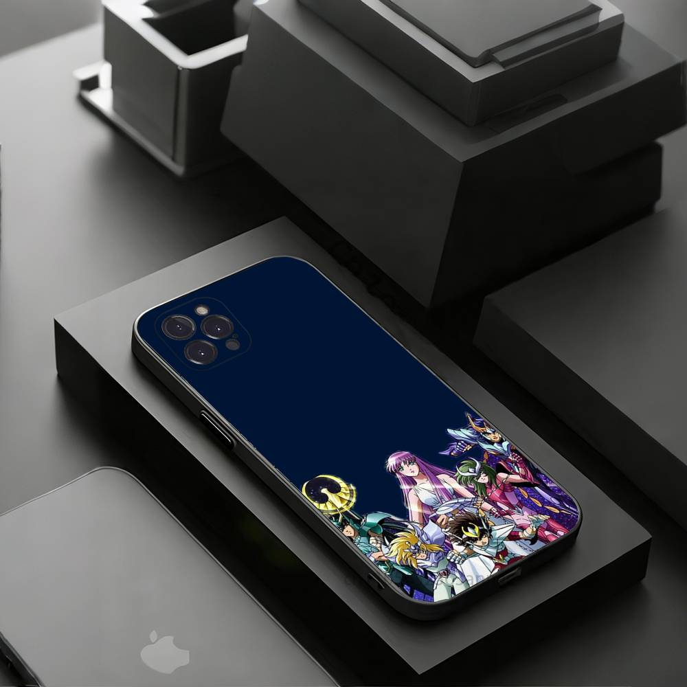 S-Saint Seiya Knights Zodiac Phone Case For iPhone 17 16 15 14 13 12 11 Pro Xs Max Mini Plus Antislip Shockproof Hard