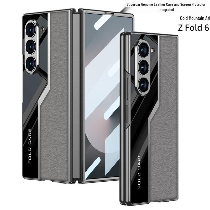 Samsung Galaxy Z Fold6 Electroplated Leather Protective Case Samsung Galaxy Z Fold6
