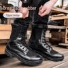 Herren Ultraleichte Atmungsaktive Sommer Mesh Reißverschluss Arbeitsstiefel - Sicherheits- & Wanderschuhe
