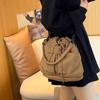 Backpack Canvas Bag Women'S Bag Multi-Back Method Shoulder Messenger Bag Japanese Multi-Pocket Bag Luggage