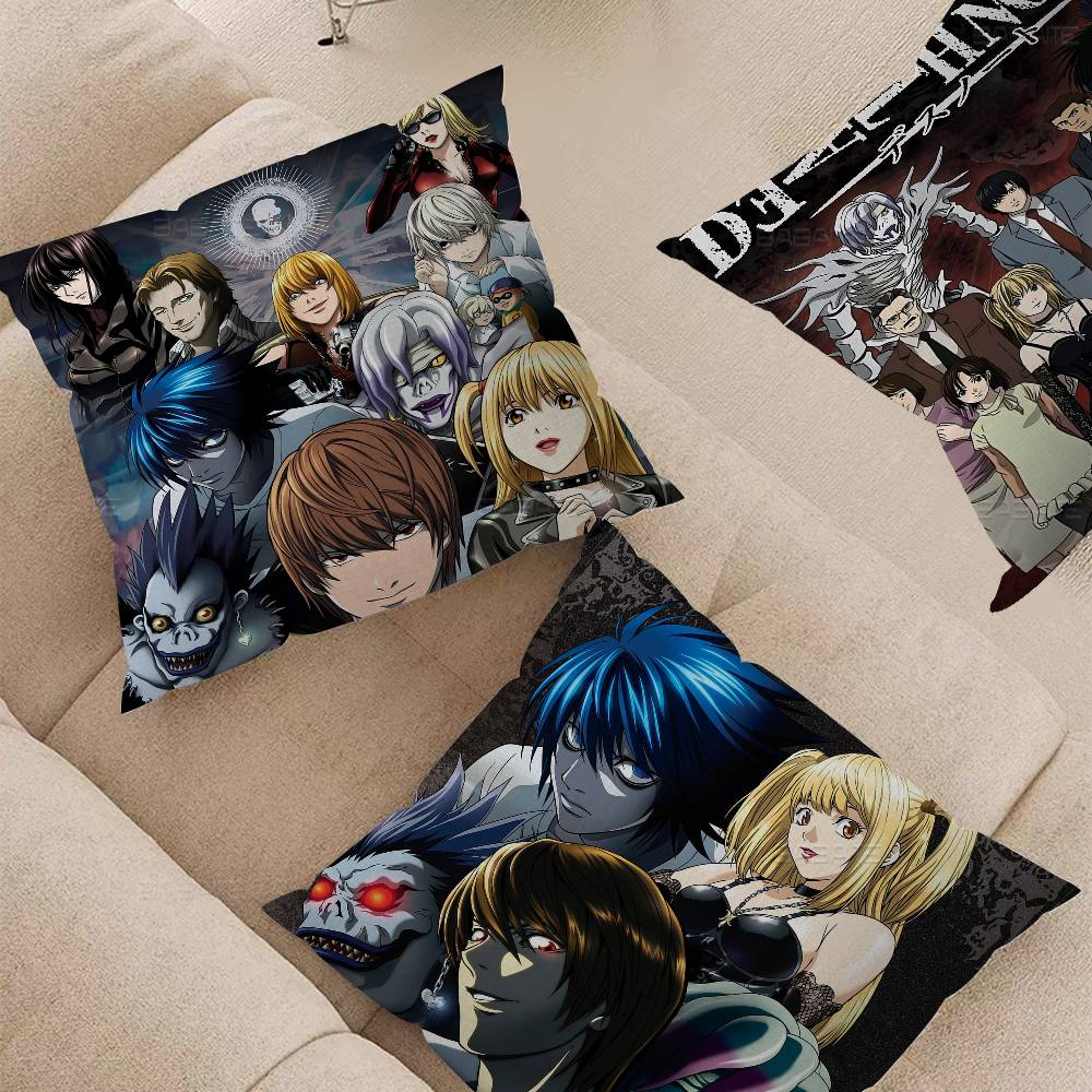 Anime Death Note Stitch Lucky Dragon Pillow Cover Sofa Cushion Cover Home Room Decoration Children Gift