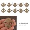 10PCS One Sided Antique Decorative Box Corner Vintage Metal Book Corner Protector  Corner Protectors