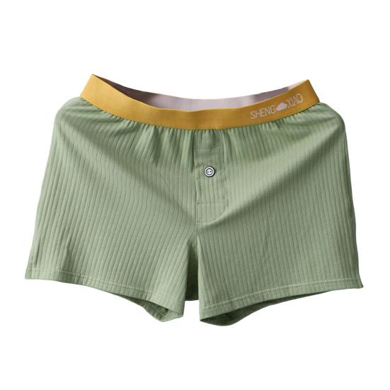 Boxer საცვლები საშუალო აწევა 3D დიზაინის Patchwork ფერადი Boxer ტრუსები მაღალი ელასტიური დიზაინის ზოლიანი შარვალი ყოველდღიური ტანსაცმელი