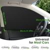 WD&CD Car Curtains, Set of 2, Magnet, Light Blocking, Easy Car Curtain, UV Protection,