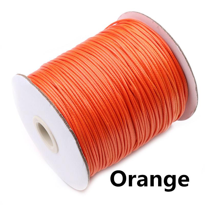 10m/lot 15 Color Leather Line Waxed Cord Cotton Thread String Strap Necklace Rope For Jewelry Making DIY Bracelet Supplies