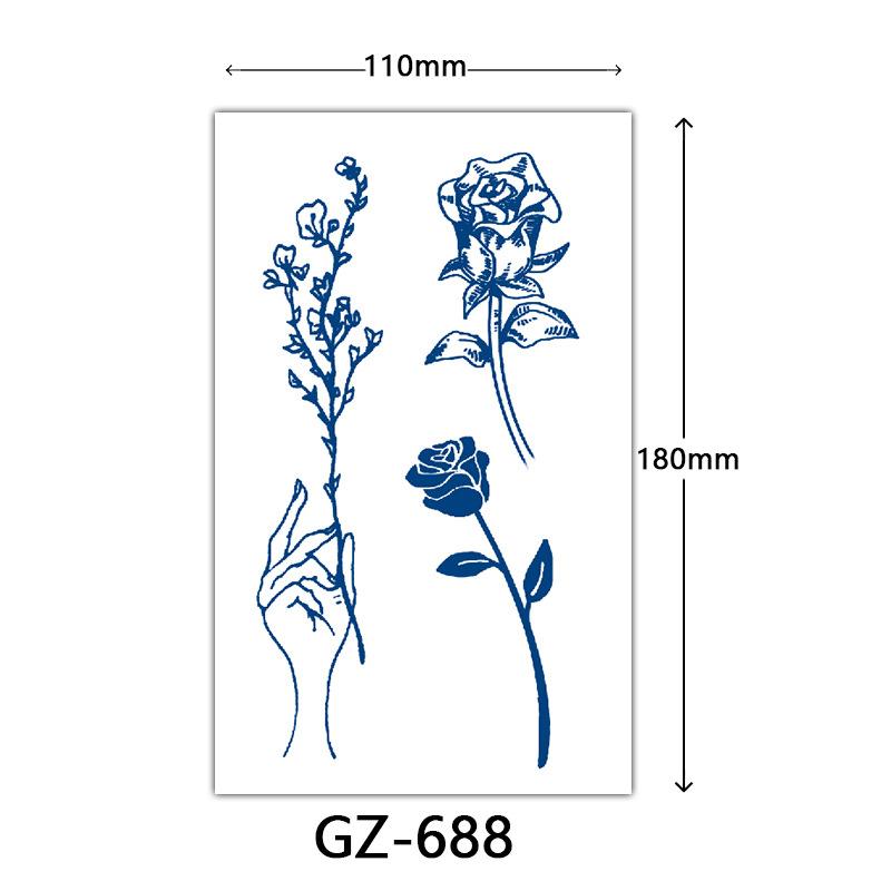 Autocolante Tatuaj cu Suc, Autocolante Tatuaj Herbal, Autocolante Tatuaj Semi-Permanent cu Litere Engleze Tatuaj