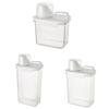 Double-Sided Snap Washing Powder Double-sided Snap Transparent White Washing Powder Dispenser With Measuring Cup