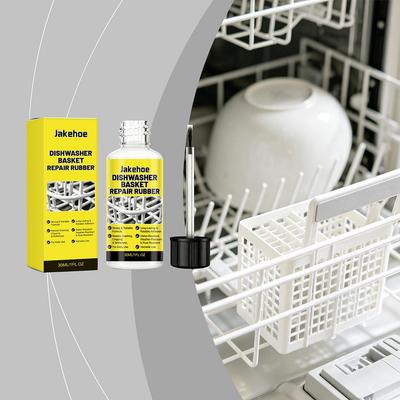 30ML Naprawa Kosza Zmywarki 30ml Gumowa Powłoka Naprawcza do Kosza Urządzenia Naprawczy do Rusztu Zmywarki Zmywalna Gumowa Powłoka