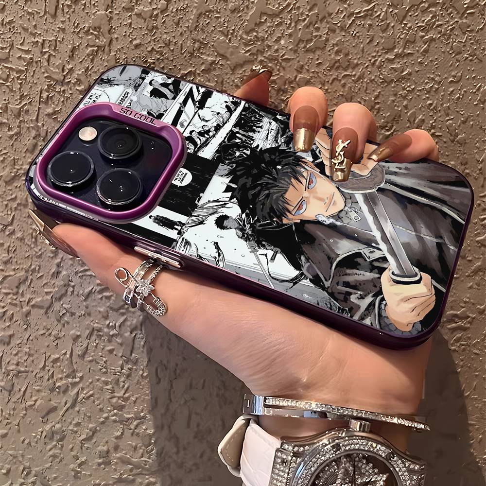 Anime Chihiro Rokuhira Phone Case For IPhone 17 16 15 14 13 12 11 Plus Pro Max Multicolor Aurora Laser Shockproof Funda Cover