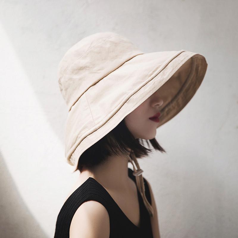 Foldable Casual Sun Hat For Women With Large Brim And Breathable Material For Travel And Outdoor