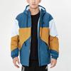 adidas Giacca Calda in Cotone con Patchwork Color Block Uomo Capispalla Blu Militare GT7396