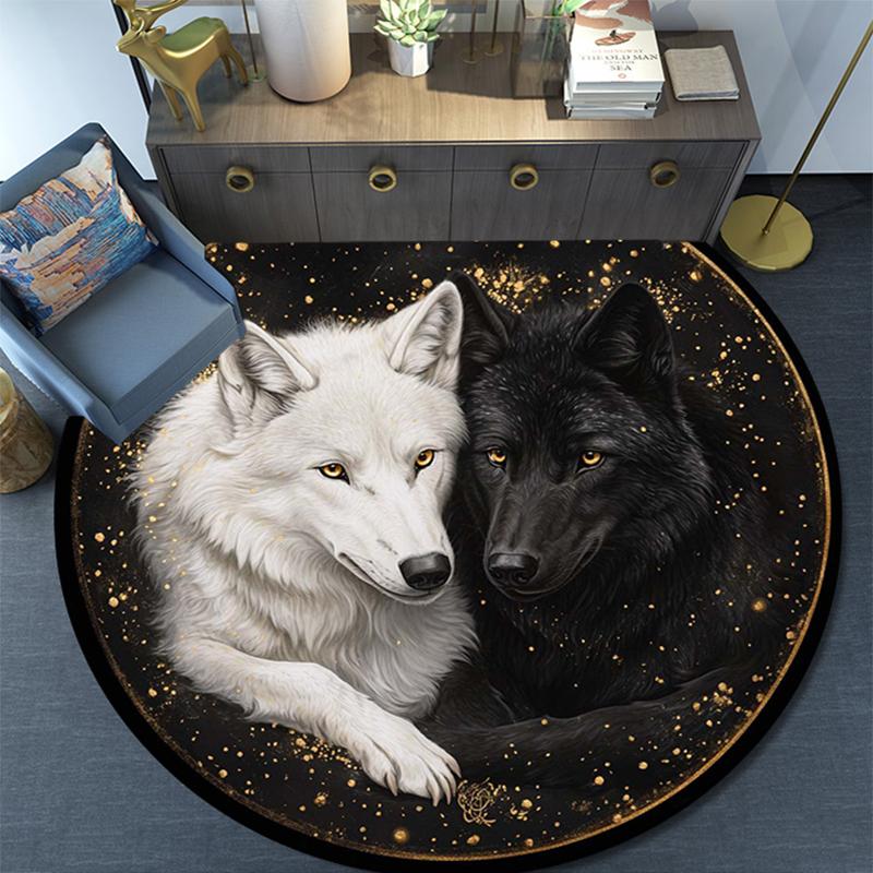 Cartoon Print Round Area Rug,Carpet Rug for Living Room Bedroom Sofa Playroom Decor,Non-slip Floor Mat