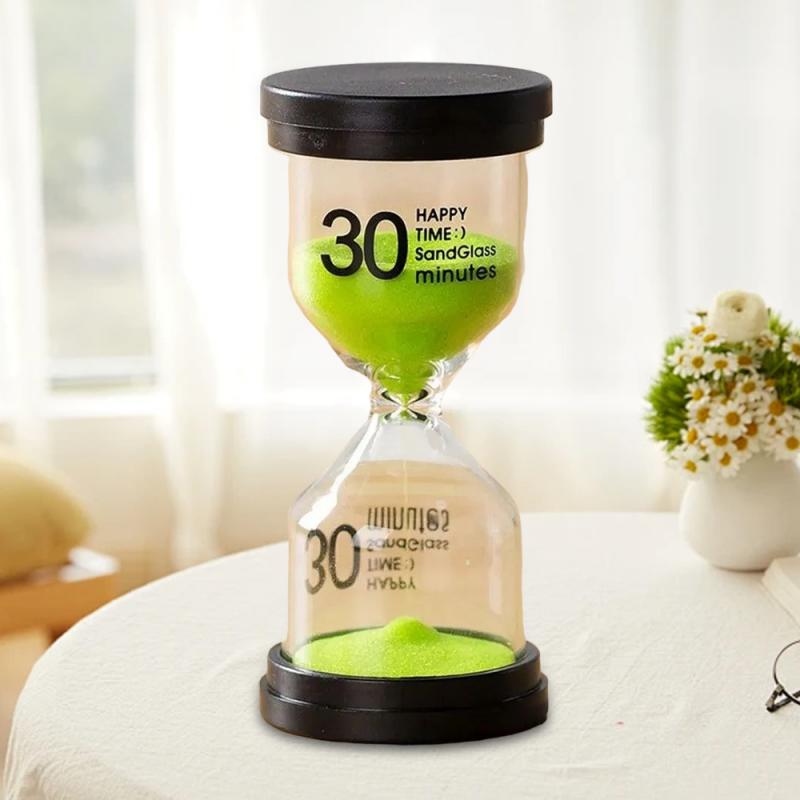 30 Minuten Bunte Sanduhr Sandglas Kinder Kind Geschenk Spielzeug Sandtimer Stundenglas Heimdekoration Sanduhr