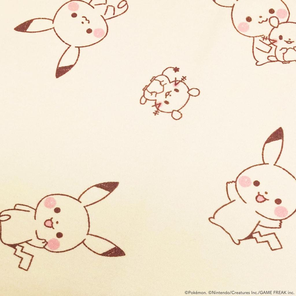 MORIPiLO Morishita Monpoke Baby Waterproof Sheet Pokemon Pikachu 70x120cm Bedwetting Sheet Children Nursery Nap Blanket Character Goods Yellow 4621281