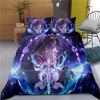 Anime Genshin Impact Bedding Set Kujou Sara Duvet Cover Home Textile Quilt Covers For Girls and Boys Single Twin King Size