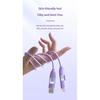 New Fast Charging Cable 4 in 1 Silicone Cable With 8 Pin/Type C/USB a Port High-speed Charger Wire For Samsung iPhone Huawei
