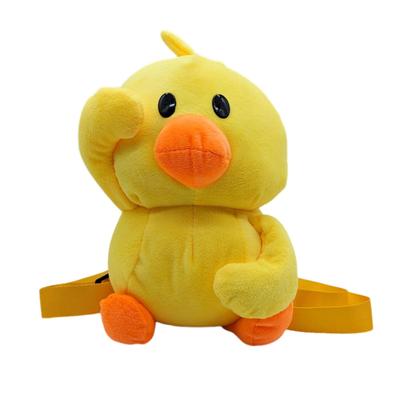 [APOSITV] Duck Plush Backpack, Fluffy Yellow, Smartphone Bag