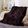1pc Roses FCB Soft Warm Throw Blanket Nap Blanket For Couch Sofa Office Bed Camping Travel,Comfortable