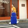 PACKAGE FASHION 1888 Series Rolling Luggage with Cup Holder