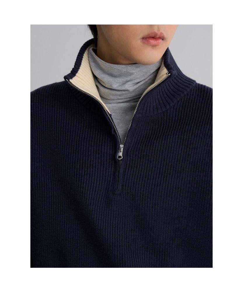8seconds Half-Zip High-Neck Knit - Navy