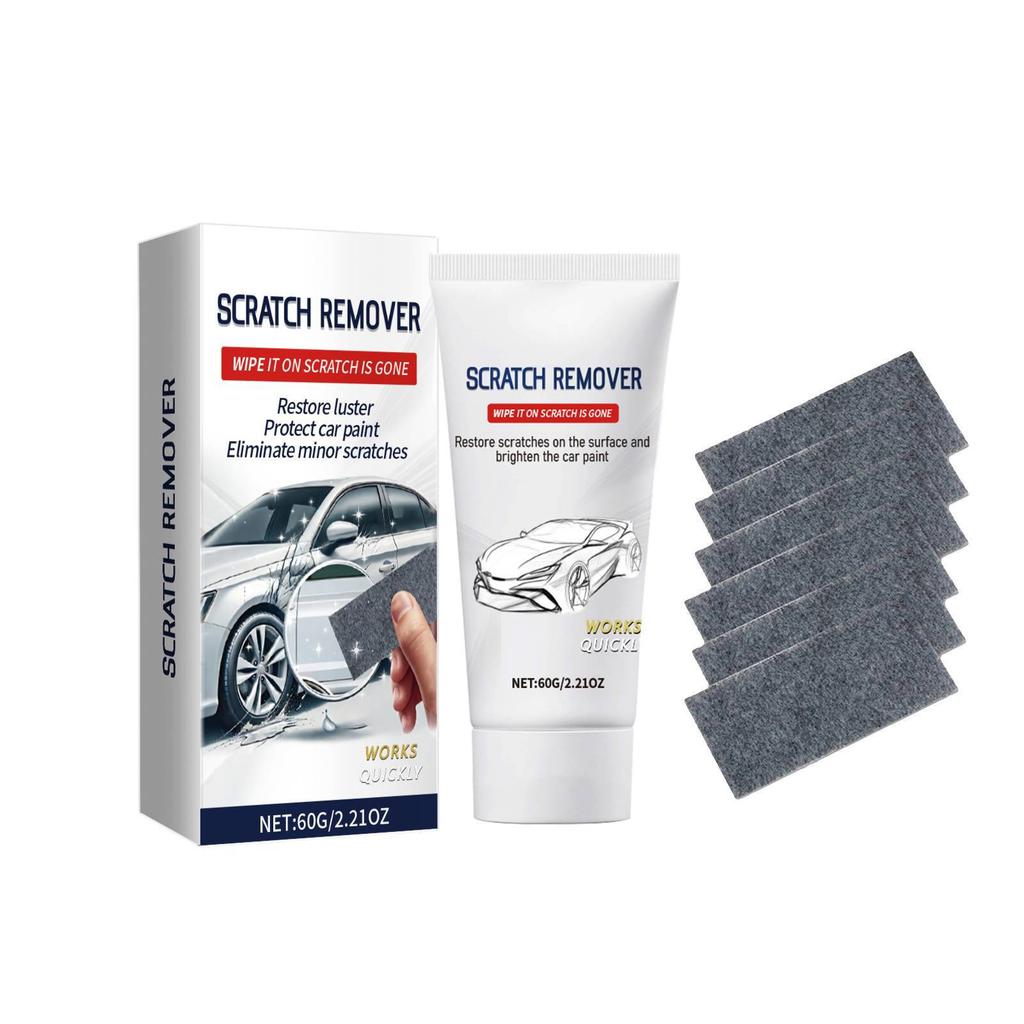 Nano Scratch Cloth Car Scratch Care Kit Car Paint Scratch Polishing Maintenance Agent Kit 60g