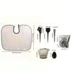 9Pcs/Set Hairdressing Brushes Bowl Comb Clips Salon Hair Color Dye Tint Tool Set Hair Coloring Bleaching Dye DIY Tools