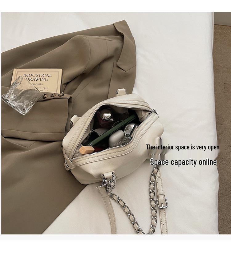 Niche Design Women's 2025 Summer Versatile Korean Chain Shoulder Crossbody Pillow Bag