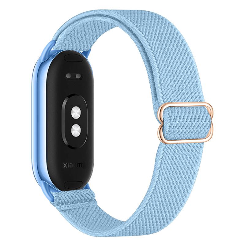 Braided Strap for Xiaomi Mi Band 8 Elastic Nylon Solo Loop Adjustable Watchbands Replacement Correa Bracelet for Miband 10/9/8