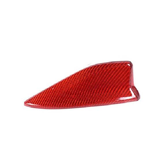 Red Hard Carbon Fiber Car Antenna Cover Portect Case For Toyota Camry
