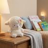 Plush Stuffed Animal Soft Toy Lamb Design with Floral Decoration Suitable for Children and Collectors Gift or Home Decoration