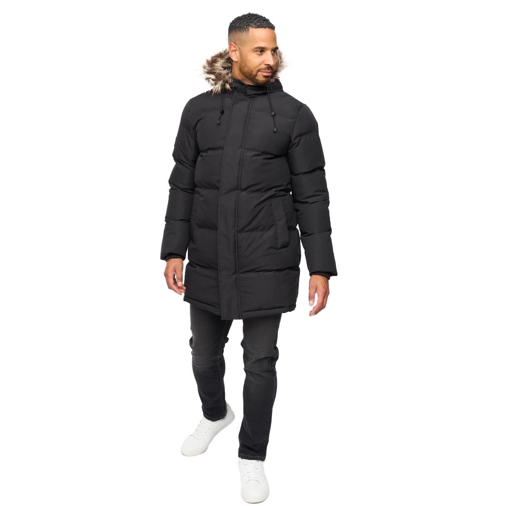 Bewley & Ritch Mens Northbrook Wet Look Padded Jacket