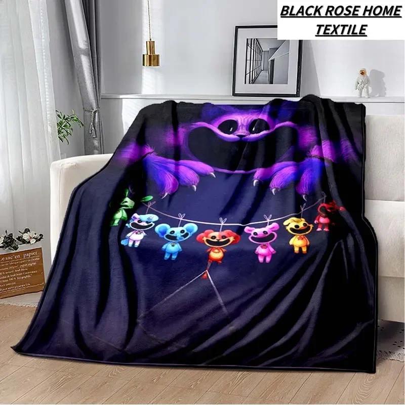 Fashion Art Print Cartoon Anime S-smiling critters Blanket Outdoor Car Travel Portable Camping Warm Cover Blanket Birthday Gift