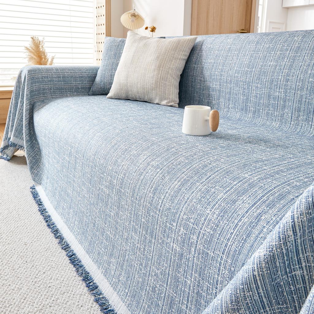 1PC Polyester Sofa Cover Blanket,Protection Sofa Anti-Cat Scratch Anti-Dirty All Seasons For Living Room Bedroom Office Cafe,Can Be Used In Home Decor