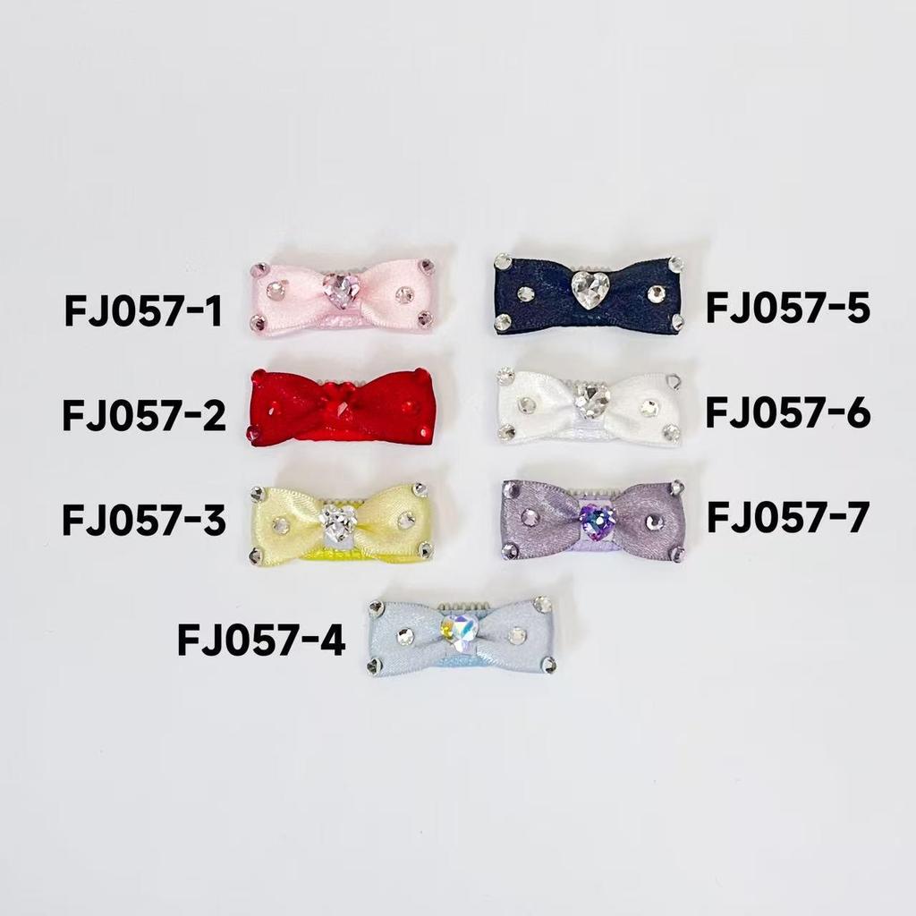 Princess Style Teddy Bow Knot Hair Clip for Pets - Yorkshire, Maltese, Cats & Dogs